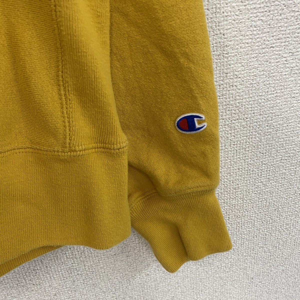 Champion　チャンピオン　リバースウィーブ　スウェットパーカー/フーディー　黄色　イエロー　Lサイズ トレーナー スウェットトップス フード付き 古着