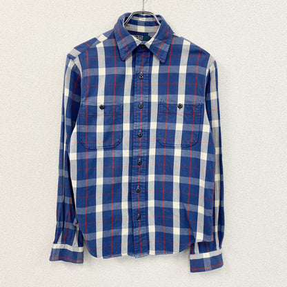 Polo Ralph Lauren　ポロラルフローレン　長袖シャツ　チェック柄　青　ブルー　Sサイズ