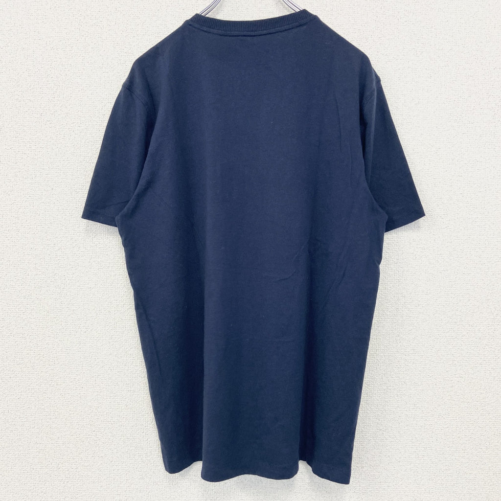 Eddie Bauer エディバウアー　半袖無地Tシャツ　クルーネック　シンプル　ノームコア　ネイビー　紺　Mサイズ　古着