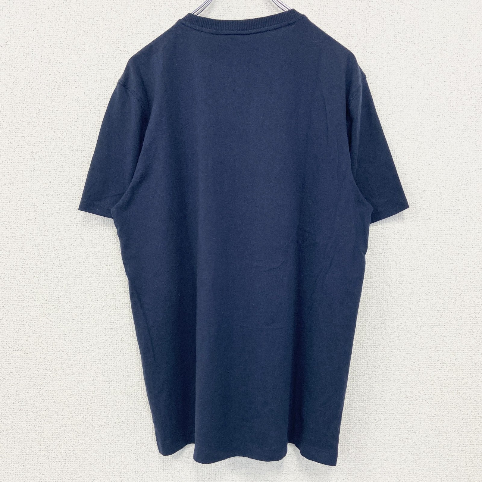 Eddie Bauer エディバウアー　半袖無地Tシャツ　クルーネック　シンプル　ノームコア　ネイビー　紺　Mサイズ　古着