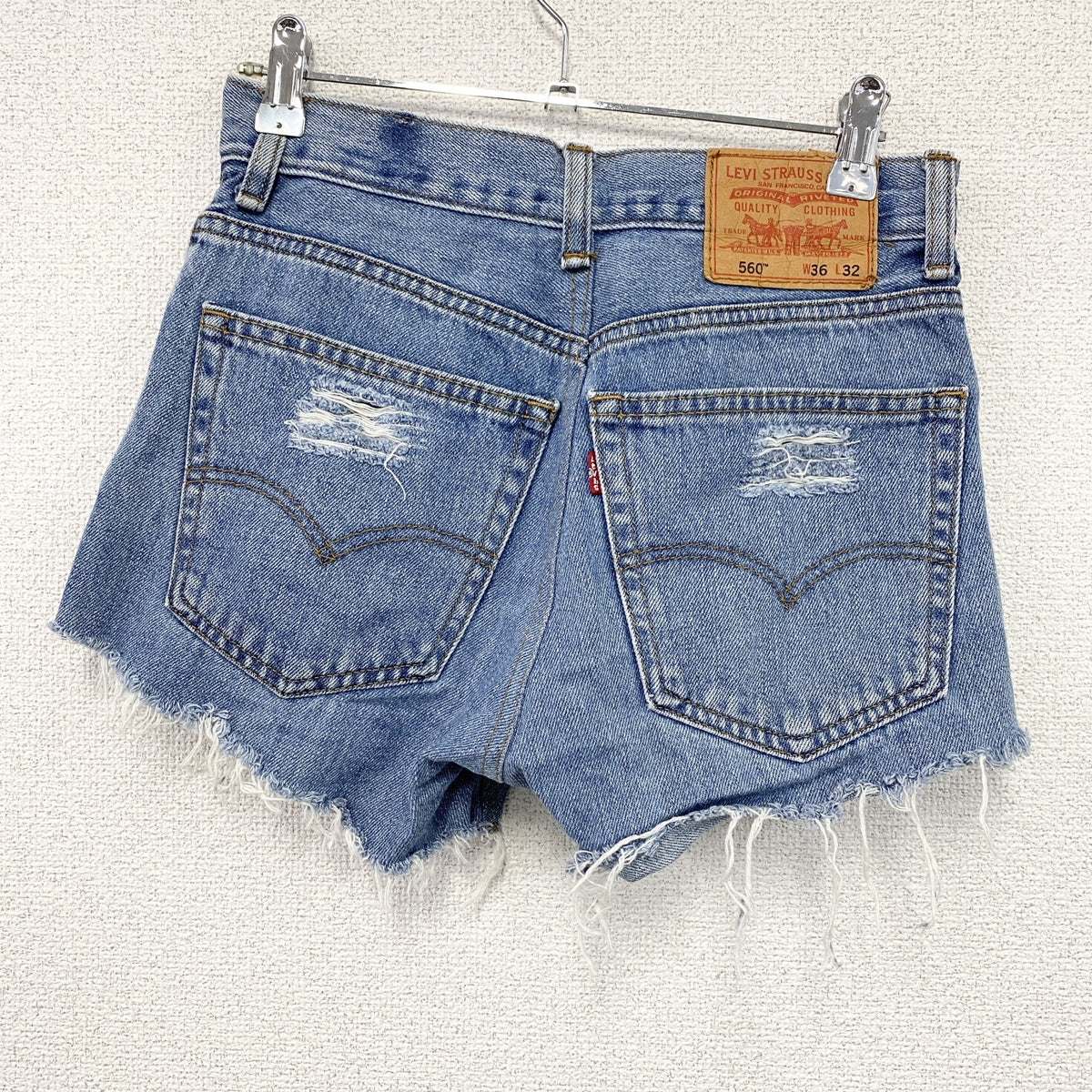 Levi's　リーバイス　506　ハーフデニムパンツ/ショートパンツ　ジップフライ　インディゴ　W36サイズ　古着