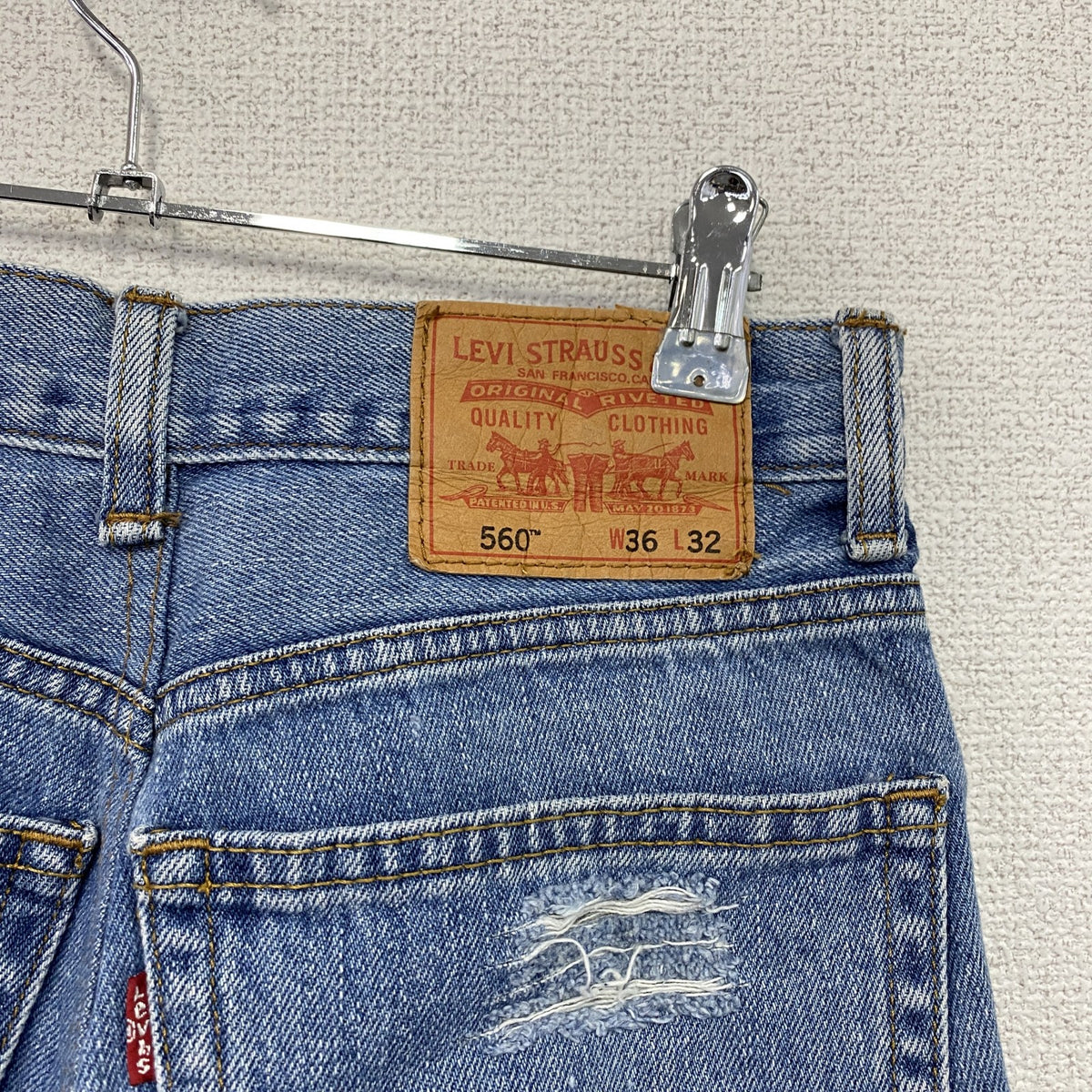 Levi's　リーバイス　506　ハーフデニムパンツ/ショートパンツ　ジップフライ　インディゴ　W36サイズ　古着