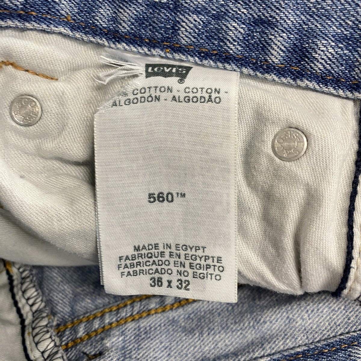 Levi's　リーバイス　506　ハーフデニムパンツ/ショートパンツ　ジップフライ　インディゴ　W36サイズ　古着