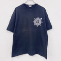 00s　Champion　チャンピオン　半袖プリントTシャツ　ヴィンテージ　コンパス　黒　ブラック　Lサイズ　古着