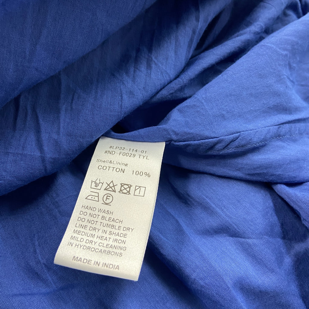 INDIA INDUSTRY　インディアインダストリー　ロングフレアスカート　サーキュラースカート　青　ブルー　1サイズ　古着