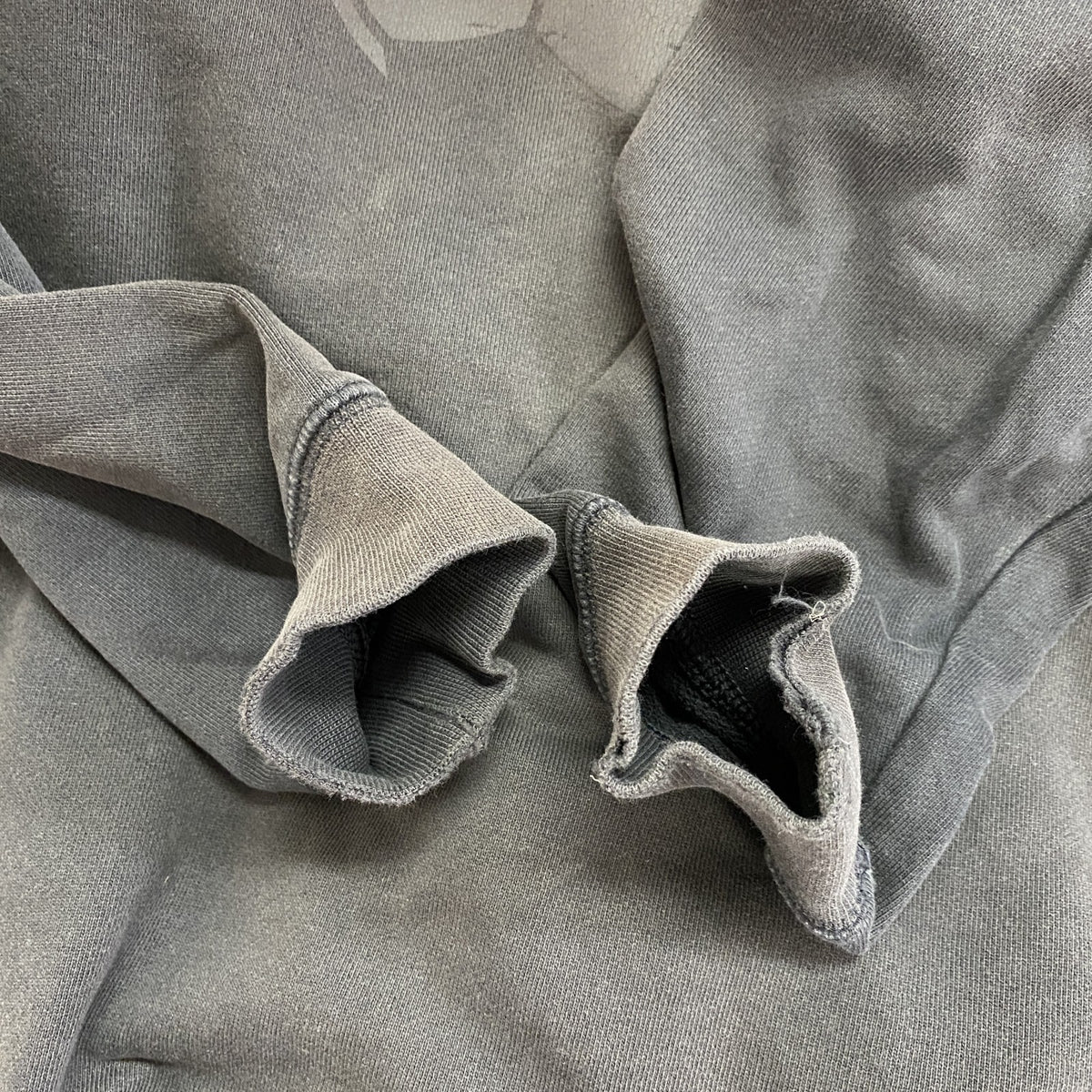 00s　NIKE　ナイキ　スウェット/トレーナー　フェード　デカロゴ　ヴィンテージ　黒　ブラック　Lサイズ　古着