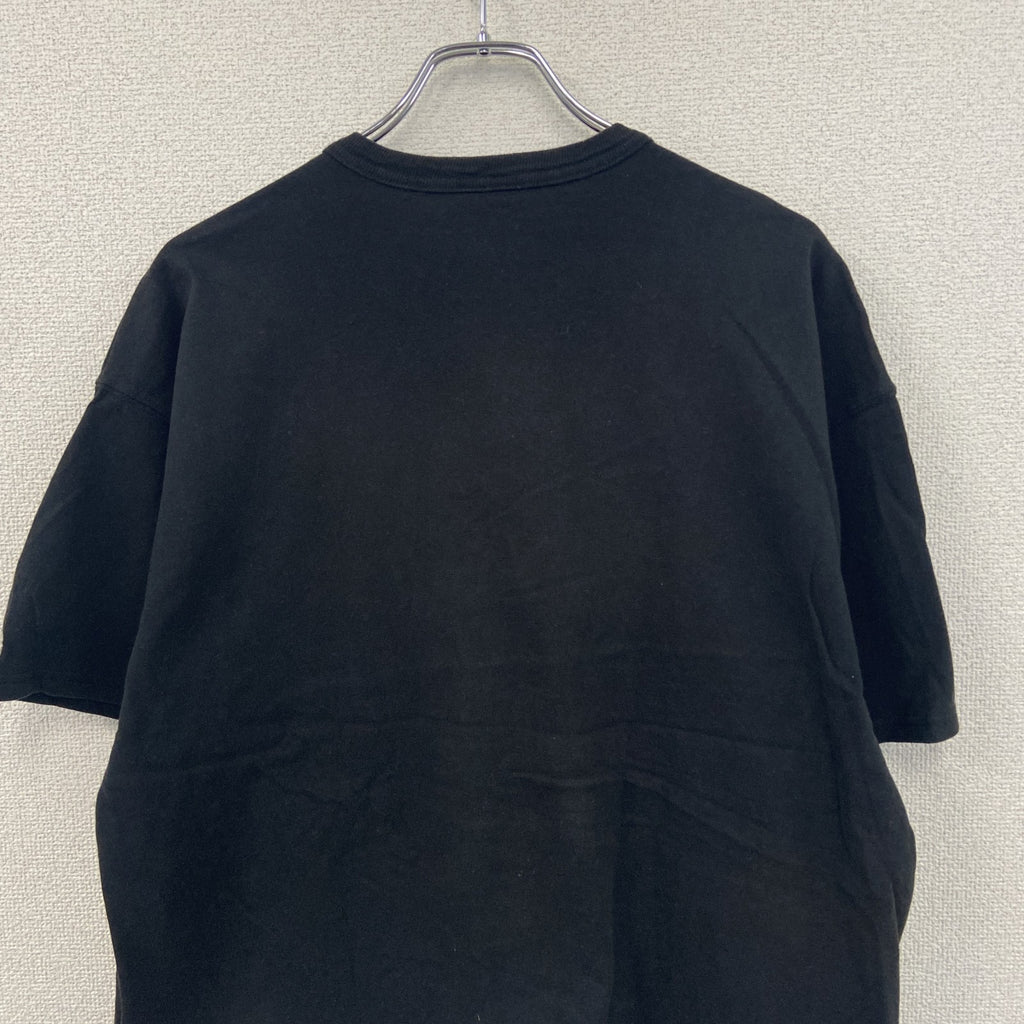 00s　Champion　チャンピオン　半袖プリントTシャツ　ヴィンテージ　コンパス　黒　ブラック　Lサイズ　古着