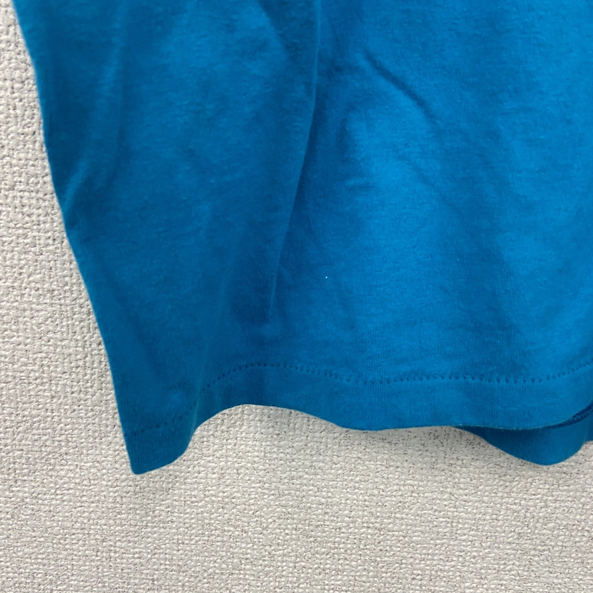 ONEITA　半袖プリントTシャツ　シングルステッチ　水色　ライトブルー　XLサイズ カットソー メンズ コットン 古着