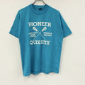 FRUIT OF THE LOOM　フルーツオブザルーム　半袖プリントTシャツ　シングルステッチ　水色　ライトブルー　Lサイズ カットソー メンズ コットン 古着