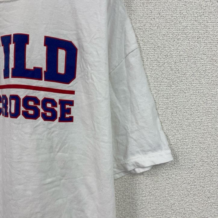Champion　チャンピオン　半袖プリントTシャツ　英字プリント　クルーネック　現行　白　ホワイト　XLサイズ　古着