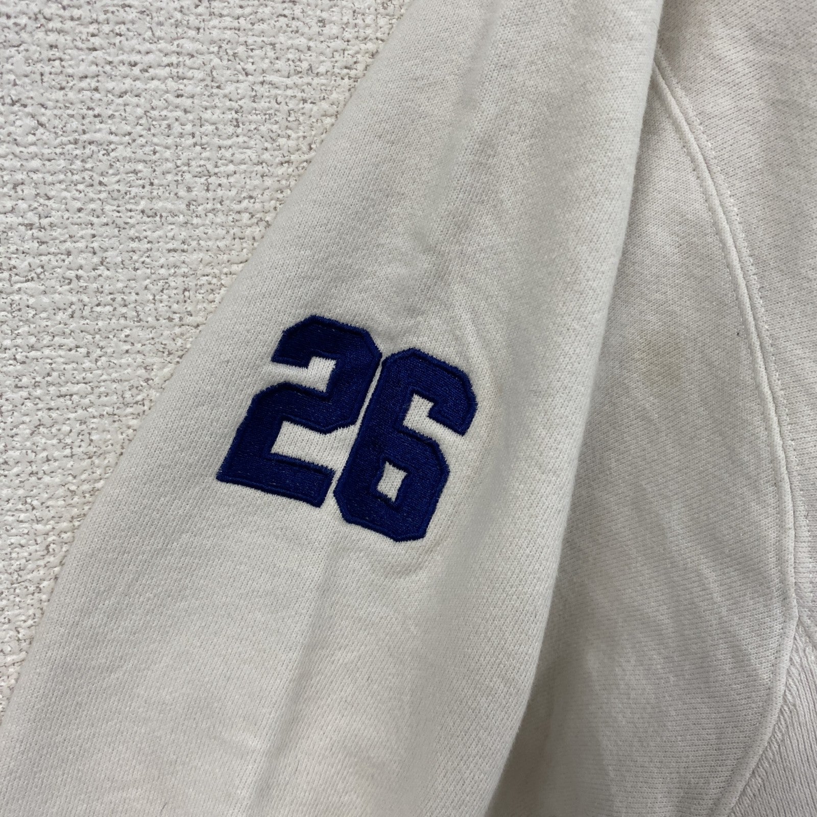 Champion　チャンピオン　リバースウィーブ　スウェット/トレーナー　刺繍ロゴ　白　ホワイト　古着