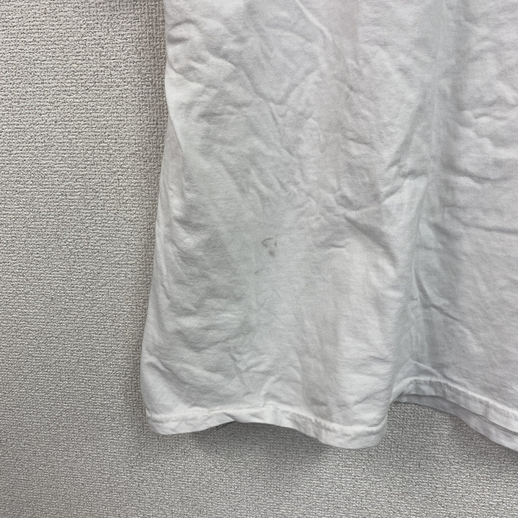 Champion　チャンピオン　半袖プリントTシャツ　英字プリント　クルーネック　現行　白　ホワイト　XLサイズ　古着