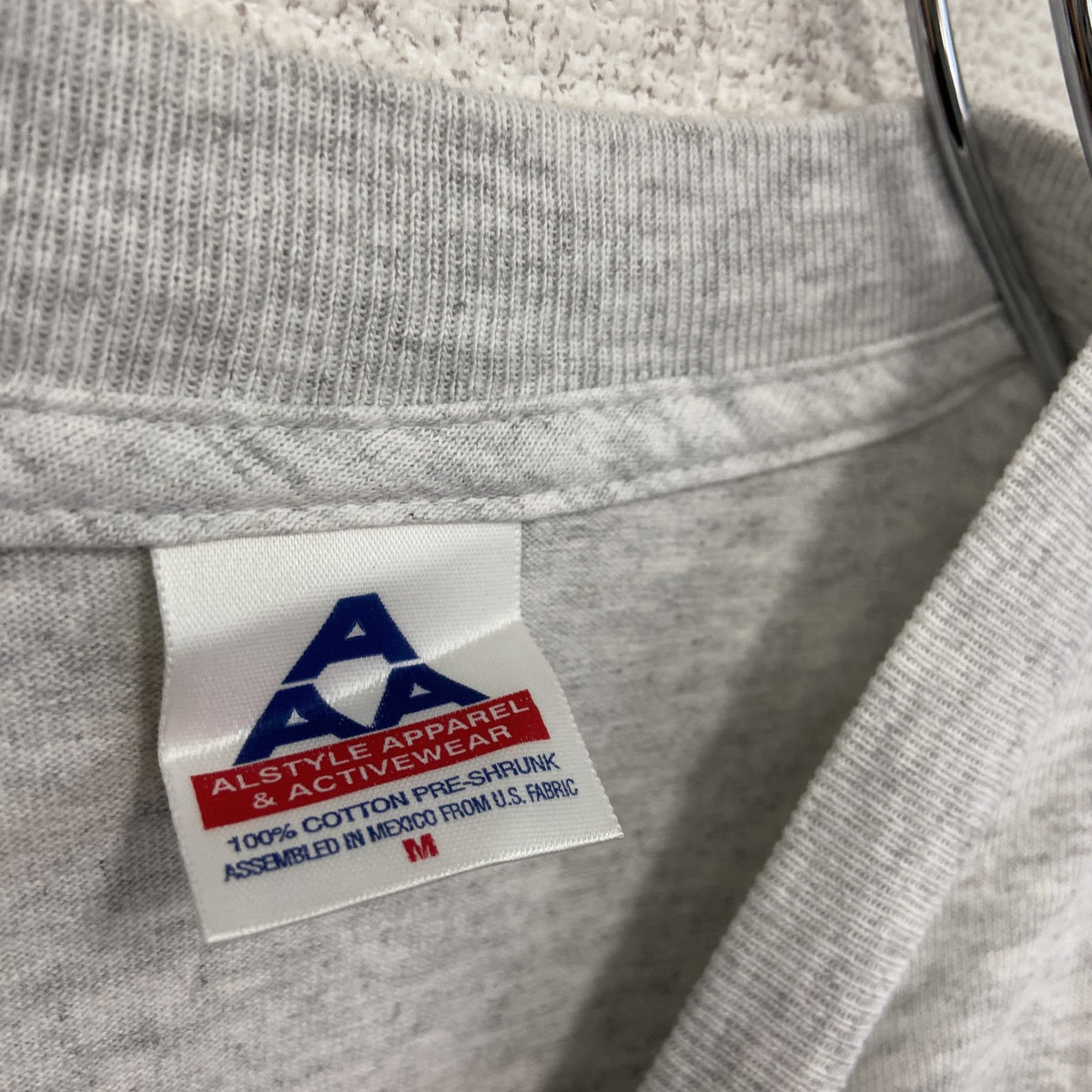 00s　ALSTYLE APPAREL　半袖プリントスーベニアＴシャツ　グアム　両面プリント　ヴィンテージ　霜降りグレー　Mサイズ　古着