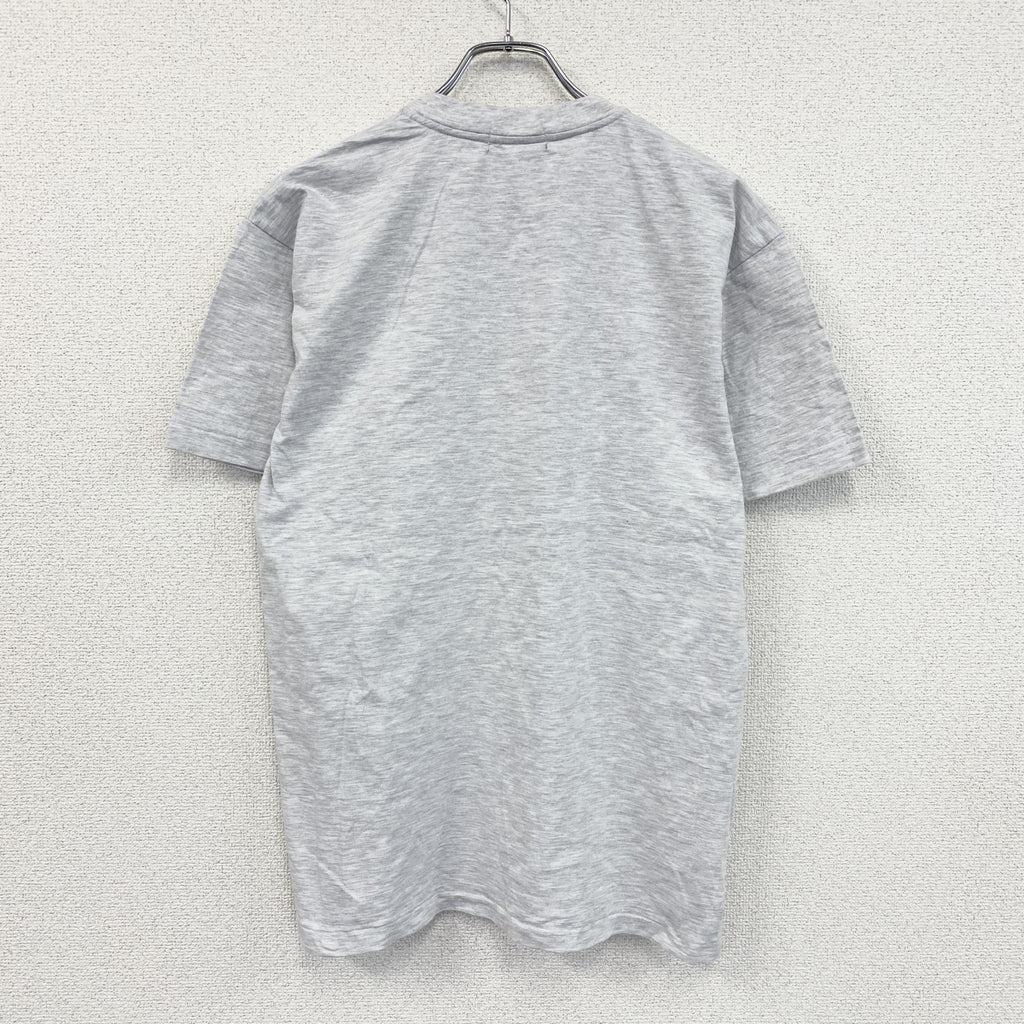 00s　オンワード樫山　松本零士　湧永製薬　半袖Tシャツ　コラボT　染み込みプリント　シングルステッチ　霜降りグレー　