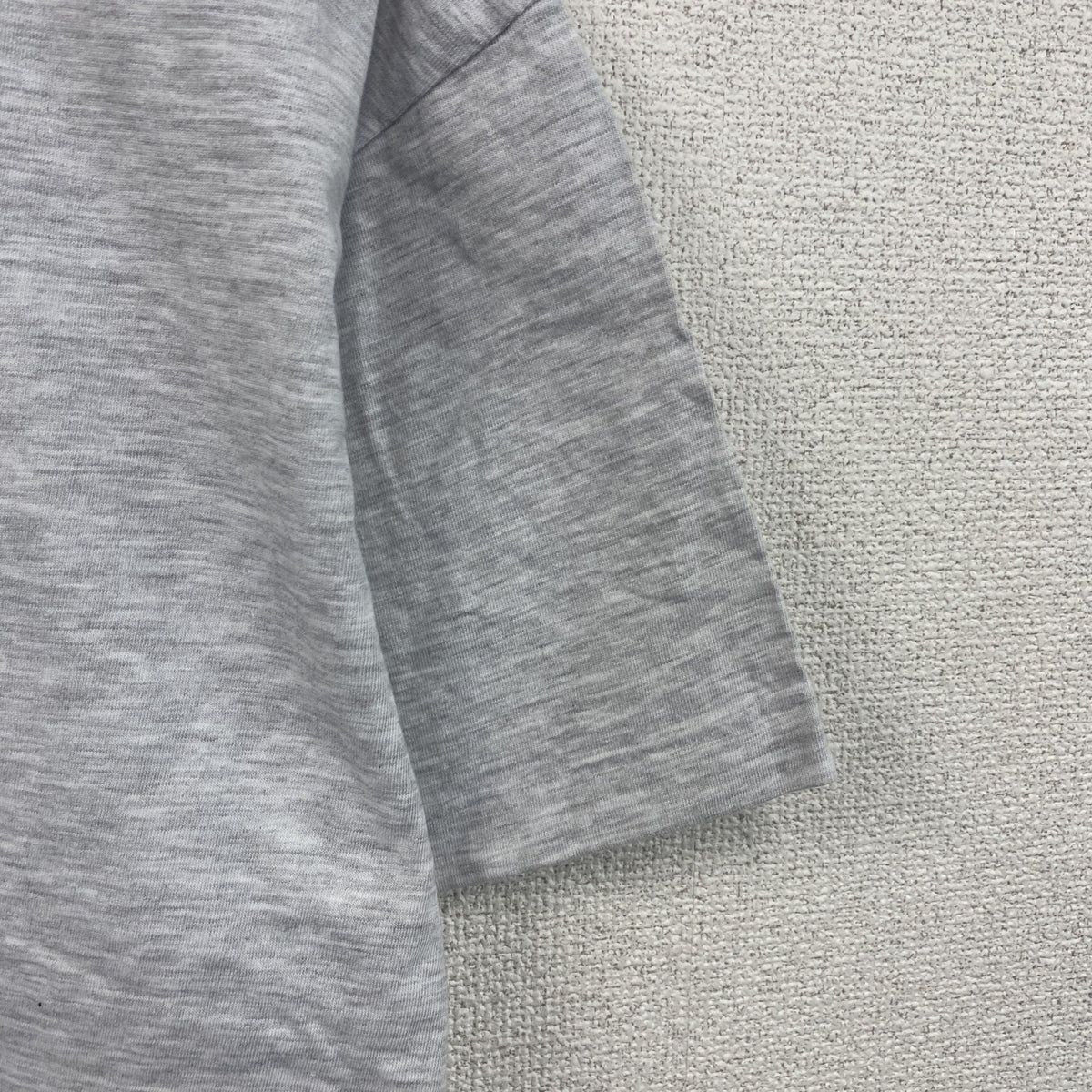 00s　オンワード樫山　松本零士　湧永製薬　半袖Tシャツ　コラボT　染み込みプリント　シングルステッチ　霜降りグレー　