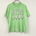 DAYTONA BEACH　デイトナビーチ　半袖プリントTシャツ　シングルステッチ　黄緑　ライトグリーン カットソー メンズ 古着