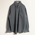 CUTTER&BUCK　カッター&バック　長袖ワンポイント刺繍シャツ　グレー　灰色　秋冬服　レトロ　Mサイズ　古着