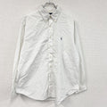Ralph Lauren　ラルフローレン　CLASSIC FIT　長袖ボタンダウンシャツ　白　ホワイト　43サイズ　古着