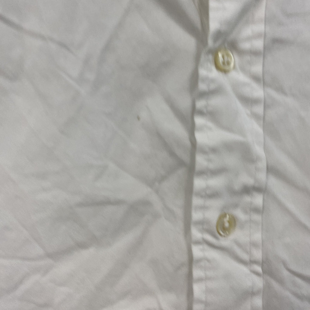 Ralph Lauren　ラルフローレン　CLASSIC FIT　長袖ボタンダウンシャツ　白　ホワイト　43サイズ　古着