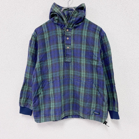 80s～　L.L.Bean　エルエルビーン　アノラックパーカー　ブラックウォッチチェック柄　ヴィンテージ　Mサイズ
