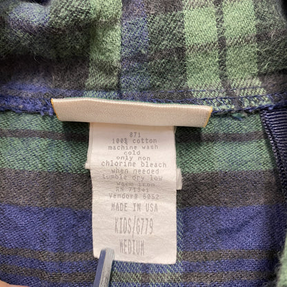 80s～　L.L.Bean　エルエルビーン　アノラックパーカー　ブラックウォッチチェック柄　ヴィンテージ　Mサイズ