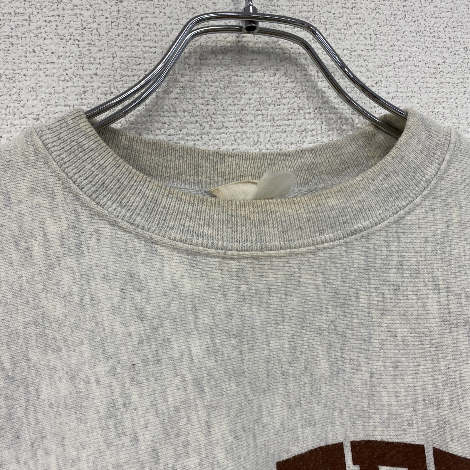 Champion　チャンピオン　リバースウィーブ　スウェット/トレーナー　アーチプリント　灰色　霜降りグレー　Sサイズ　古着