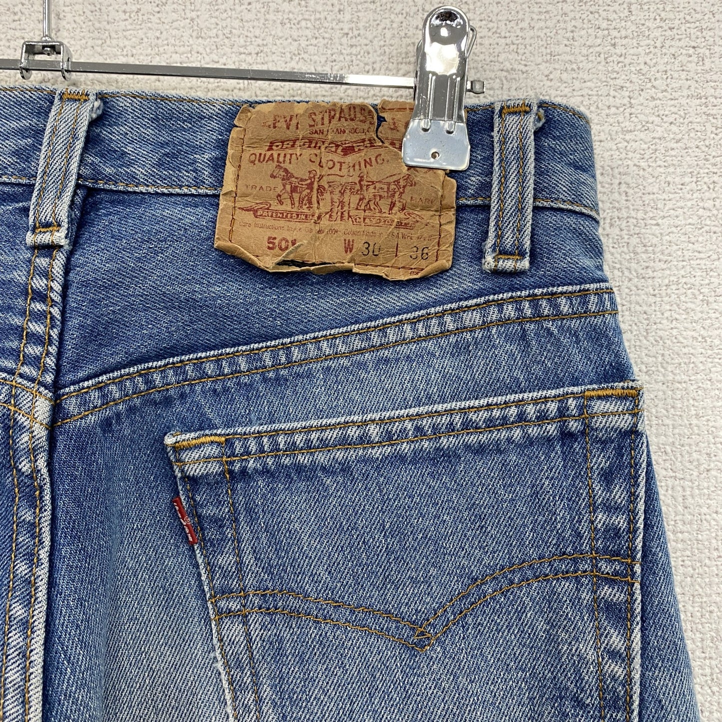 90s～　Levi's　リーバイス　501　デニムパンツ/ジーンズ　ボタンフライ　インディゴ　W30サイズ