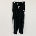 adidas　アディダス　トラックパンツ/ジャージパンツ　トレフォイルロゴ　刺繍ロゴ　黒　ブラック　Mサイズ