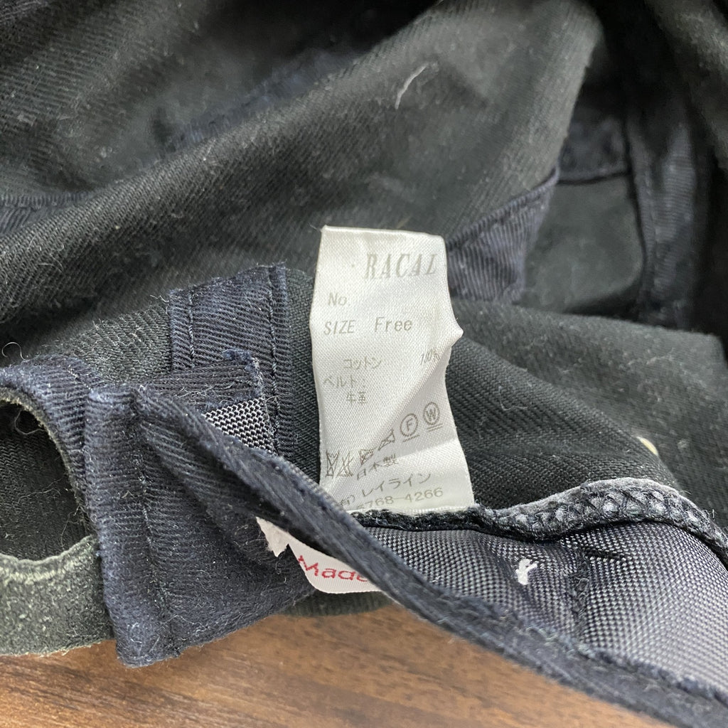 RACAL　ラカル　5パネルキャップ　ジェットキャップ　黒　ブラック　Fサイズ　古着