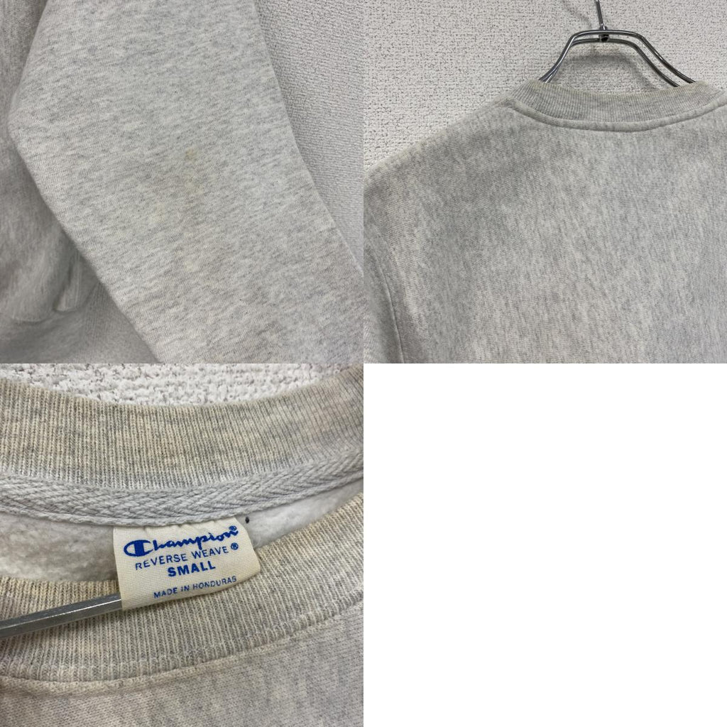 Champion　チャンピオン　リバースウィーブ　スウェット/トレーナー　アーチプリント　灰色　霜降りグレー　Sサイズ　古着