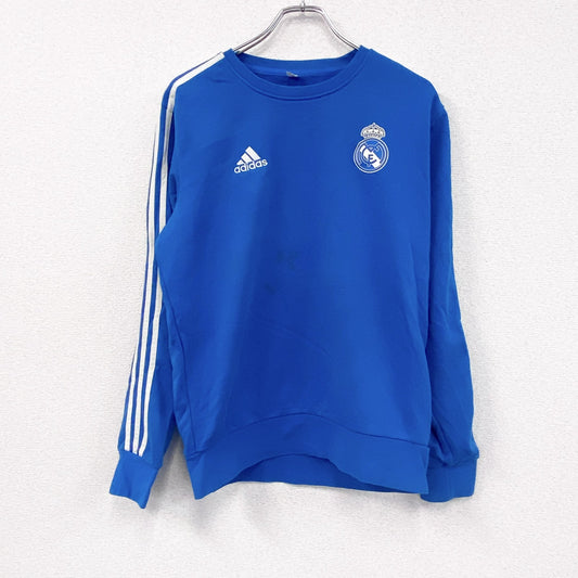 adidas　アディダス　スウェット/トレーナー　パフォーマンスロゴ　デカロゴ　青　ブルー　Ｍサイズ