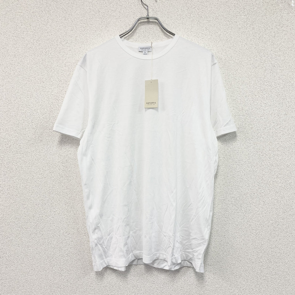 SUMSPEL　サンスペル　半袖Tシャツ　デッドストック　無地　白　ホワイト　XLサイズ
