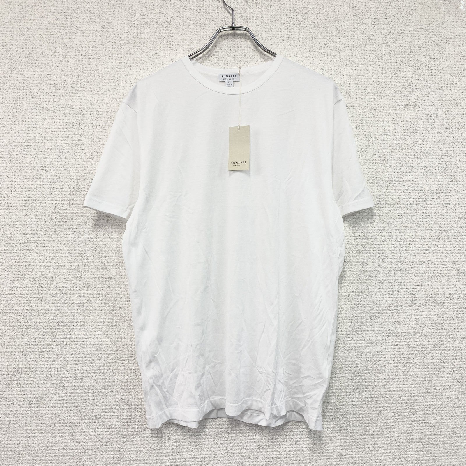 SUMSPEL　サンスペル　半袖Tシャツ　デッドストック　無地　白　ホワイト　XLサイズ