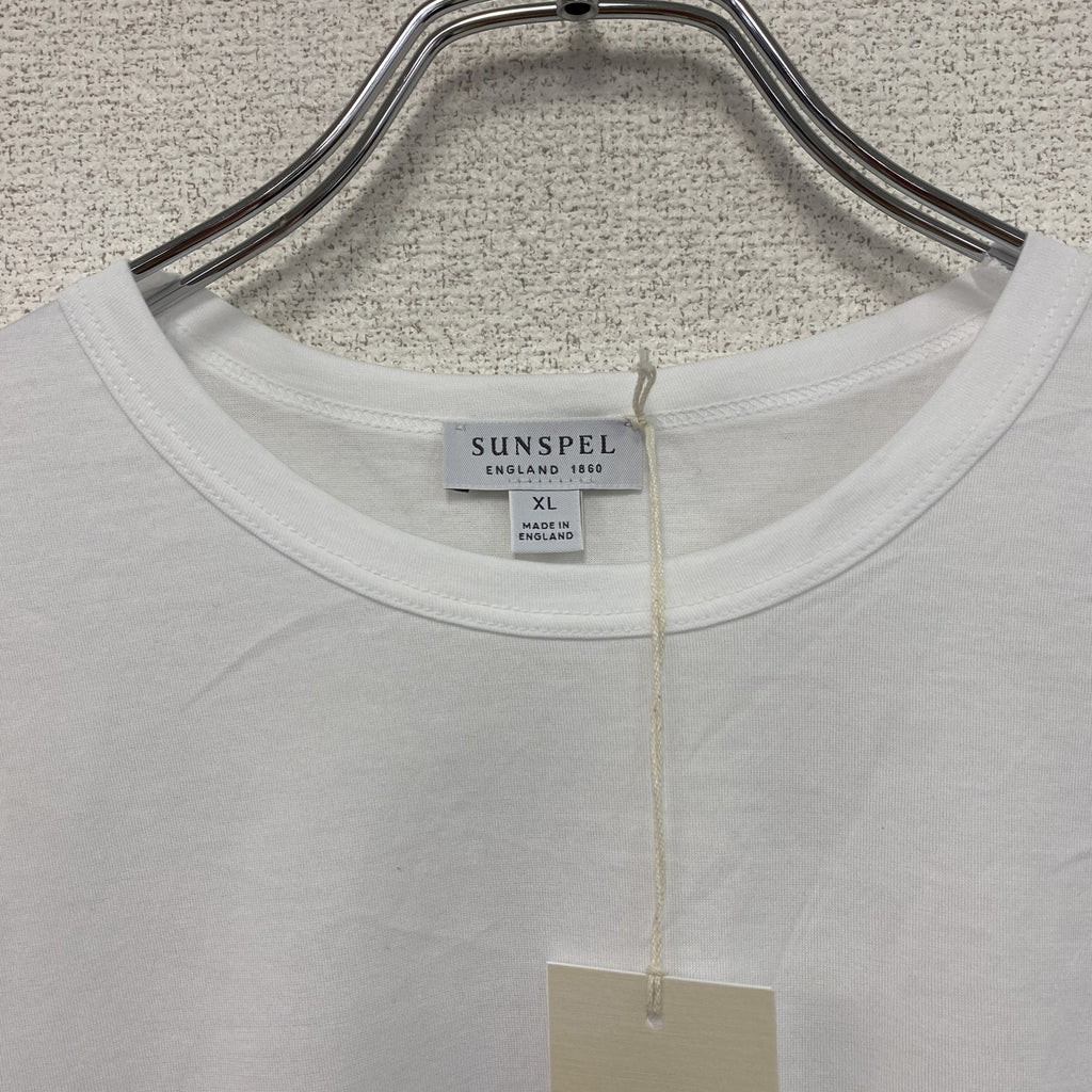SUMSPEL　サンスペル　半袖Tシャツ　デッドストック　無地　白　ホワイト　XLサイズ