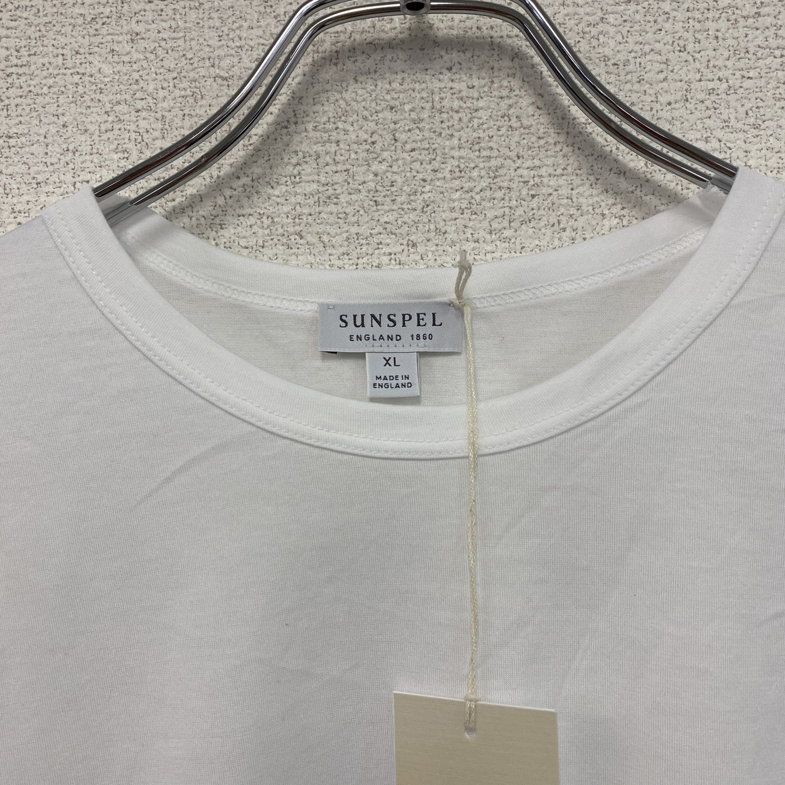SUMSPEL　サンスペル　半袖Tシャツ　デッドストック　無地　白　ホワイト　XLサイズ