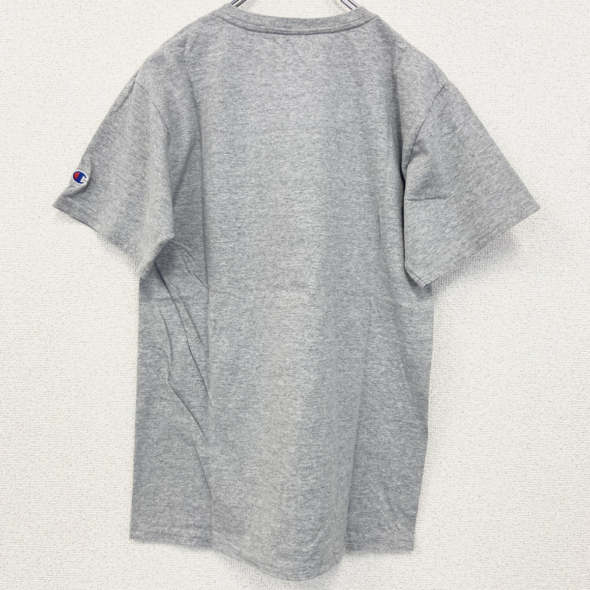 champion　チャンピオン　半袖プリントTシャツ　バスケットボール　トーナメント　グレー　灰色　2023　Sサイズ　古着