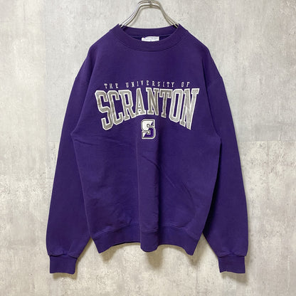 古着 used　Champion チャンピオン　SCRANTON UNIVERSITY　長袖カレッジ刺繍スウェット　トレーナー