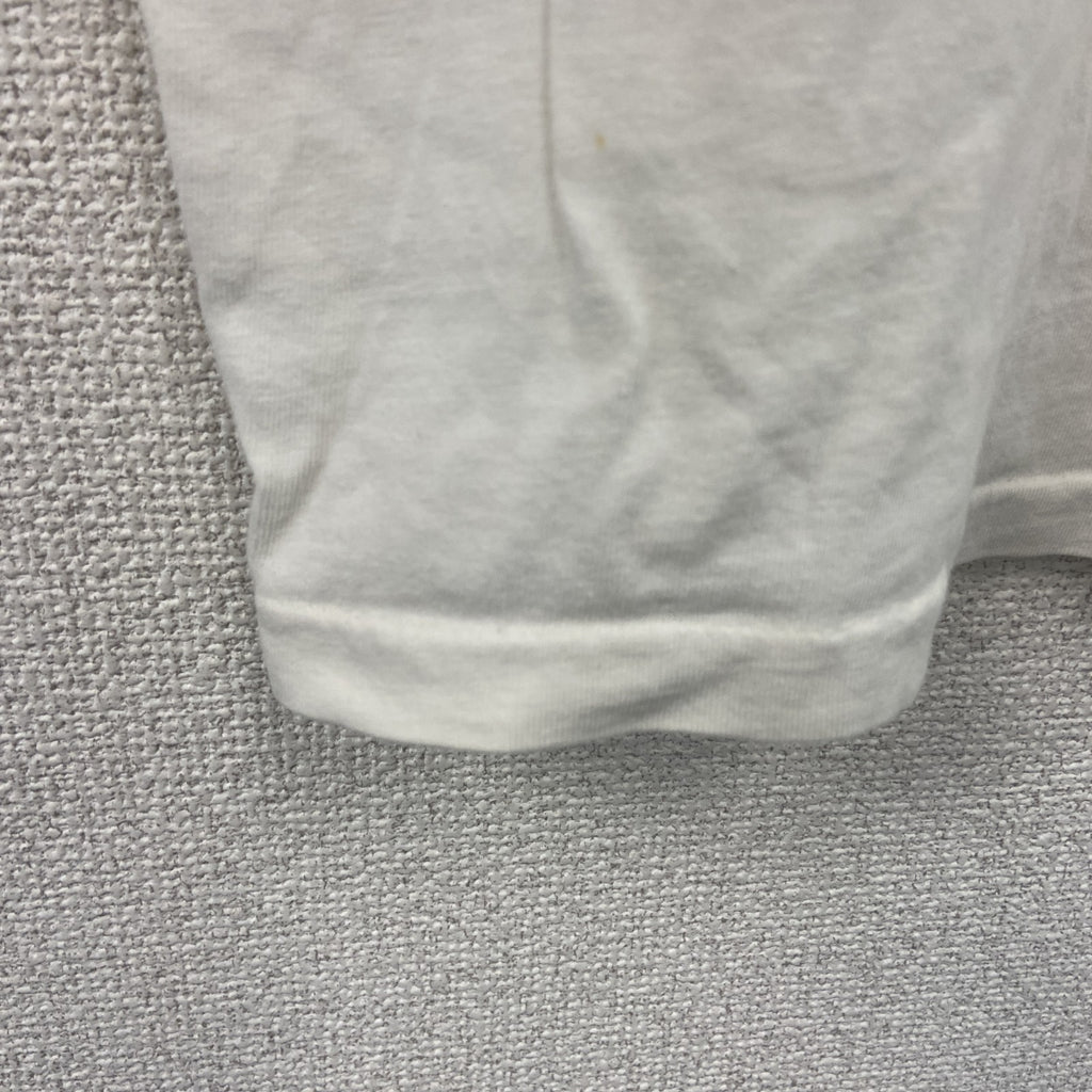 WORLD T’S　半袖プリントTシャツ　シングルステッチ　白　ホワイト　Lサイズ カットソー メンズ コットン 古着