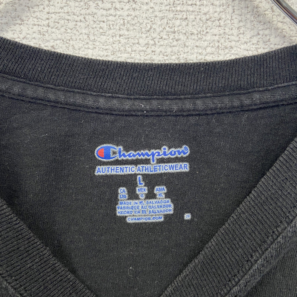 champion チャンピオン　半袖カレッジプリントTシャツ　オネオンタ大学　クルーネック　レトロ　Lサイズ　古着