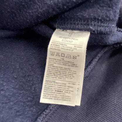 GAP　ギャップ　スウェットパーカー/フーディー　デカロゴ　紺　ネイビー　XSサイズ