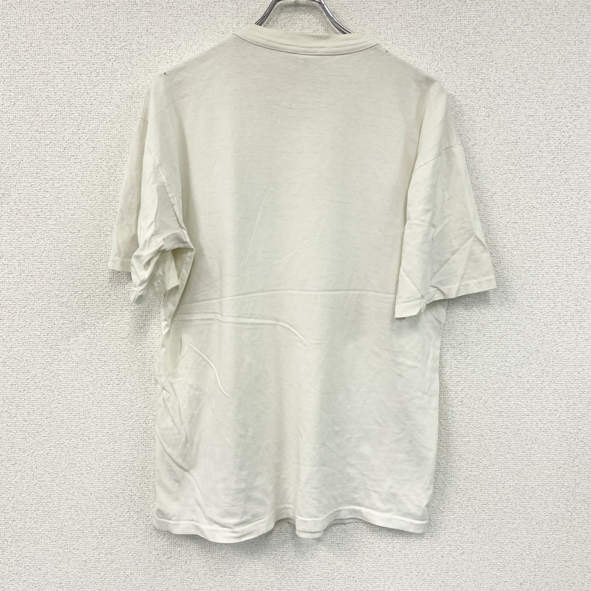 WORLD T’S　半袖プリントTシャツ　シングルステッチ　白　ホワイト　Lサイズ カットソー メンズ コットン 古着