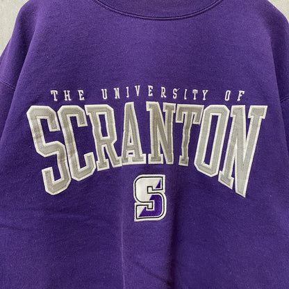 古着 used　Champion チャンピオン　SCRANTON UNIVERSITY　長袖カレッジ刺繍スウェット　トレーナー