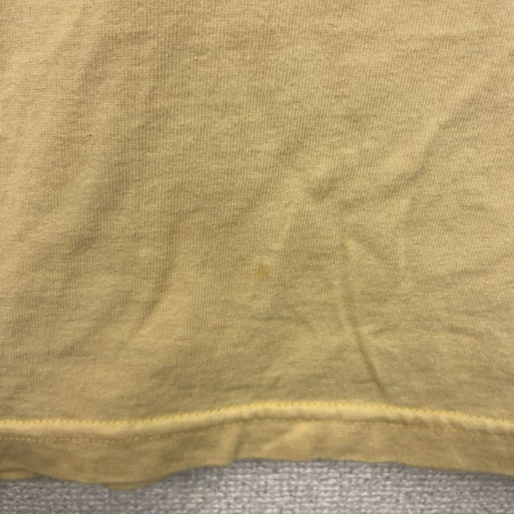 P.S.I.　半袖プリントTシャツ　黄色　イエロー　Mサイズ カットソー メンズ コットン 古着