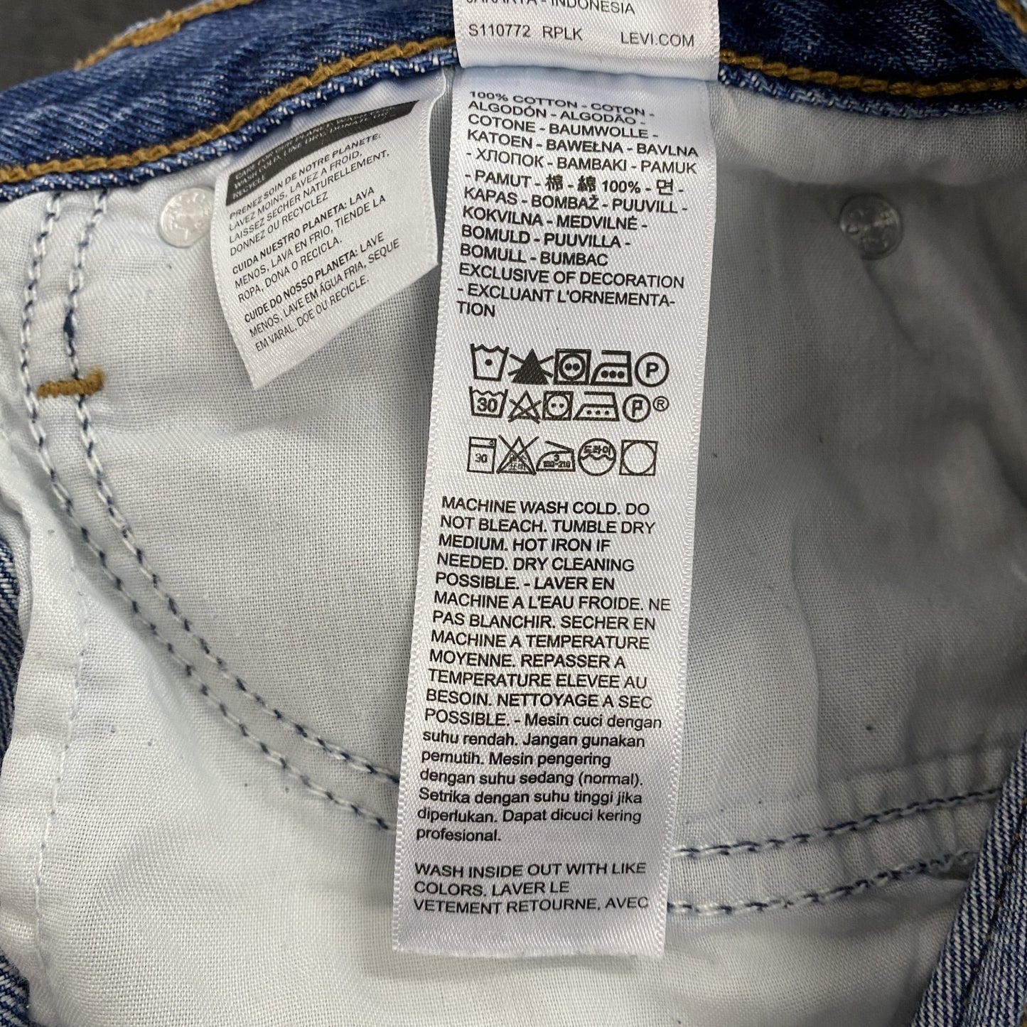 Levi’s　リーバイス　デニムパンツ/ジーンズ　インディゴ　W34サイズ