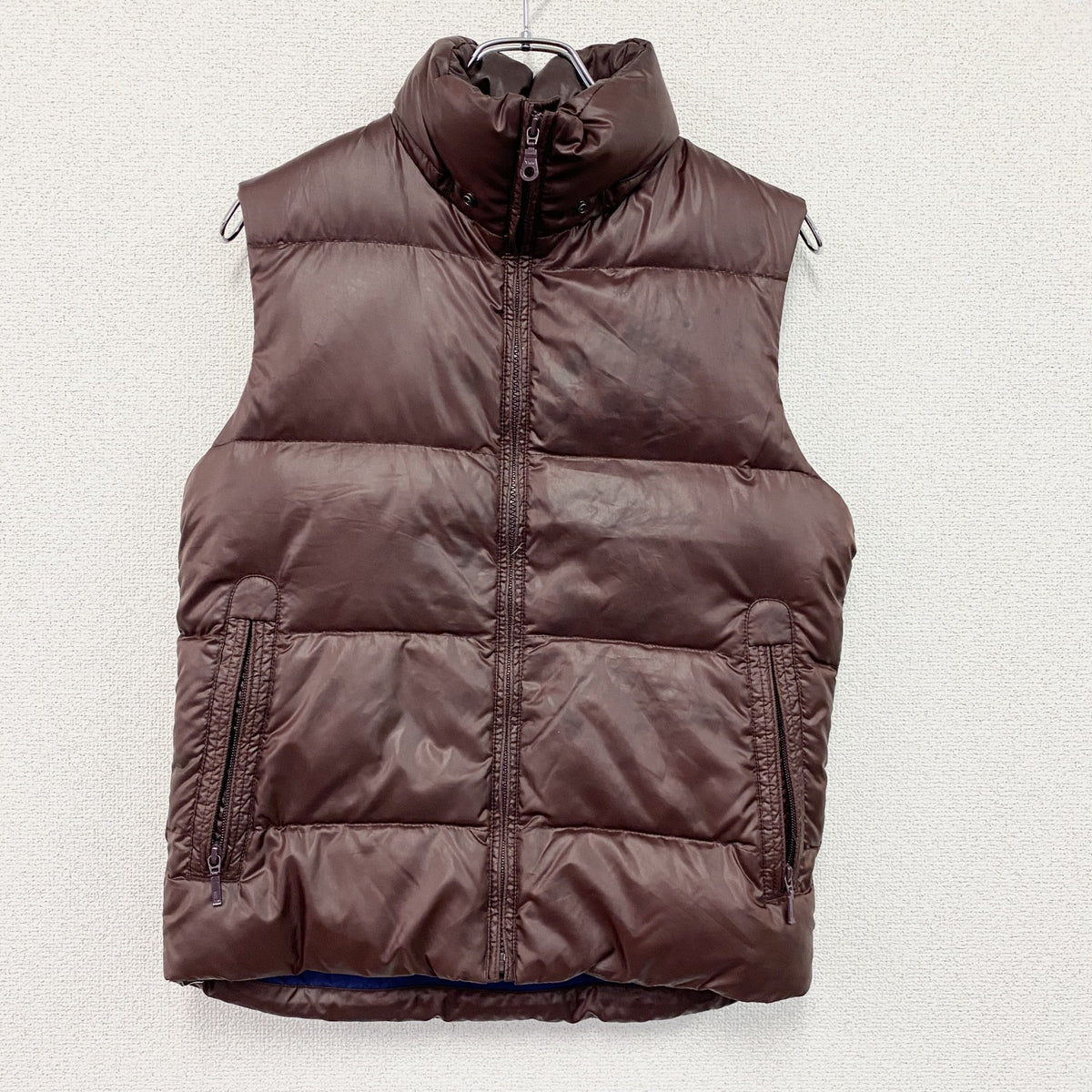 UNIQLO　ユニクロ　ダウンベスト　ダウン90％　ボルドー　Sサイズ　古着