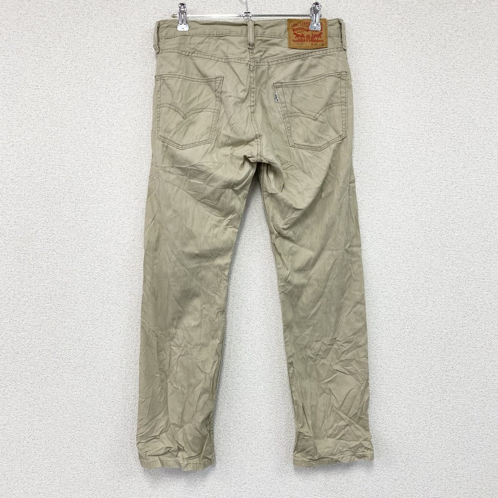 Levi's　リーバイス　513　スリムストレートパンツ　ジップフライ　ベージュ　W29サイズ　古着