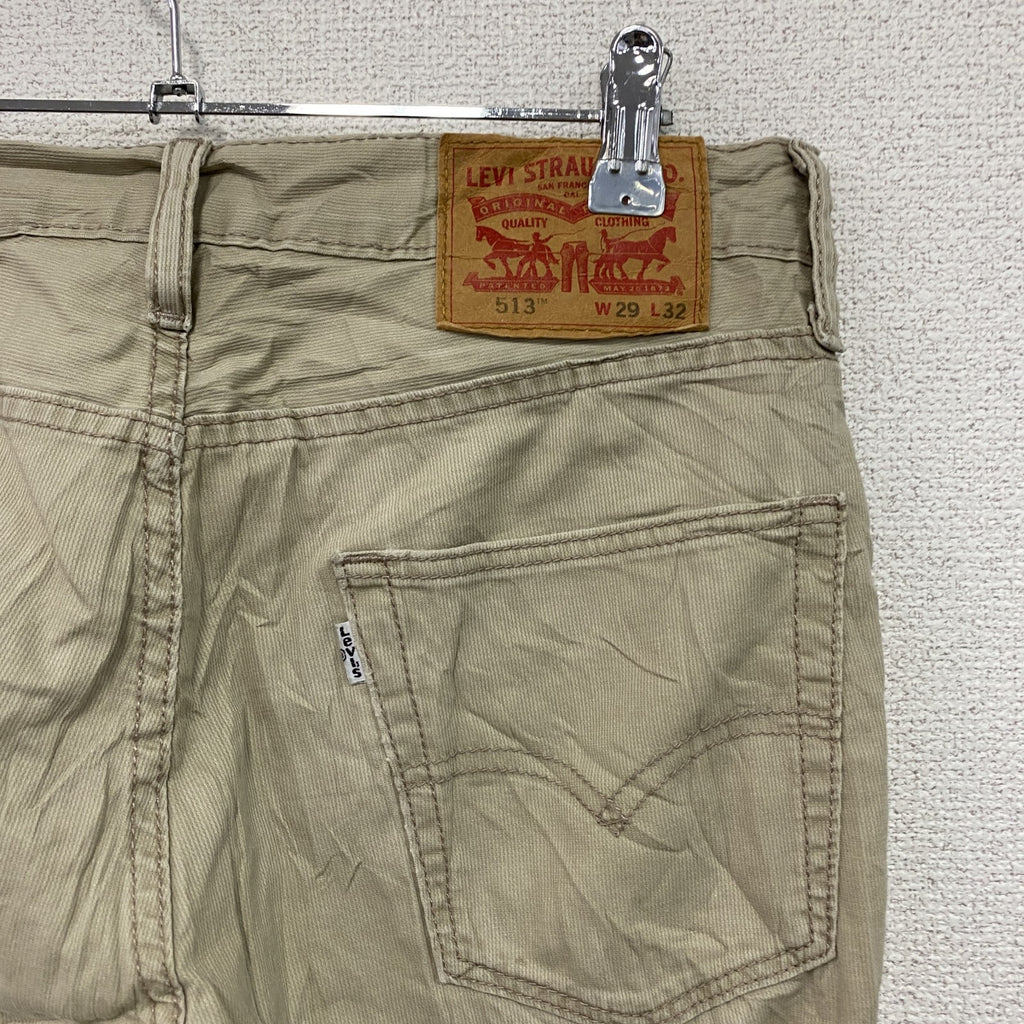 Levi's　リーバイス　513　スリムストレートパンツ　ジップフライ　ベージュ　W29サイズ　古着