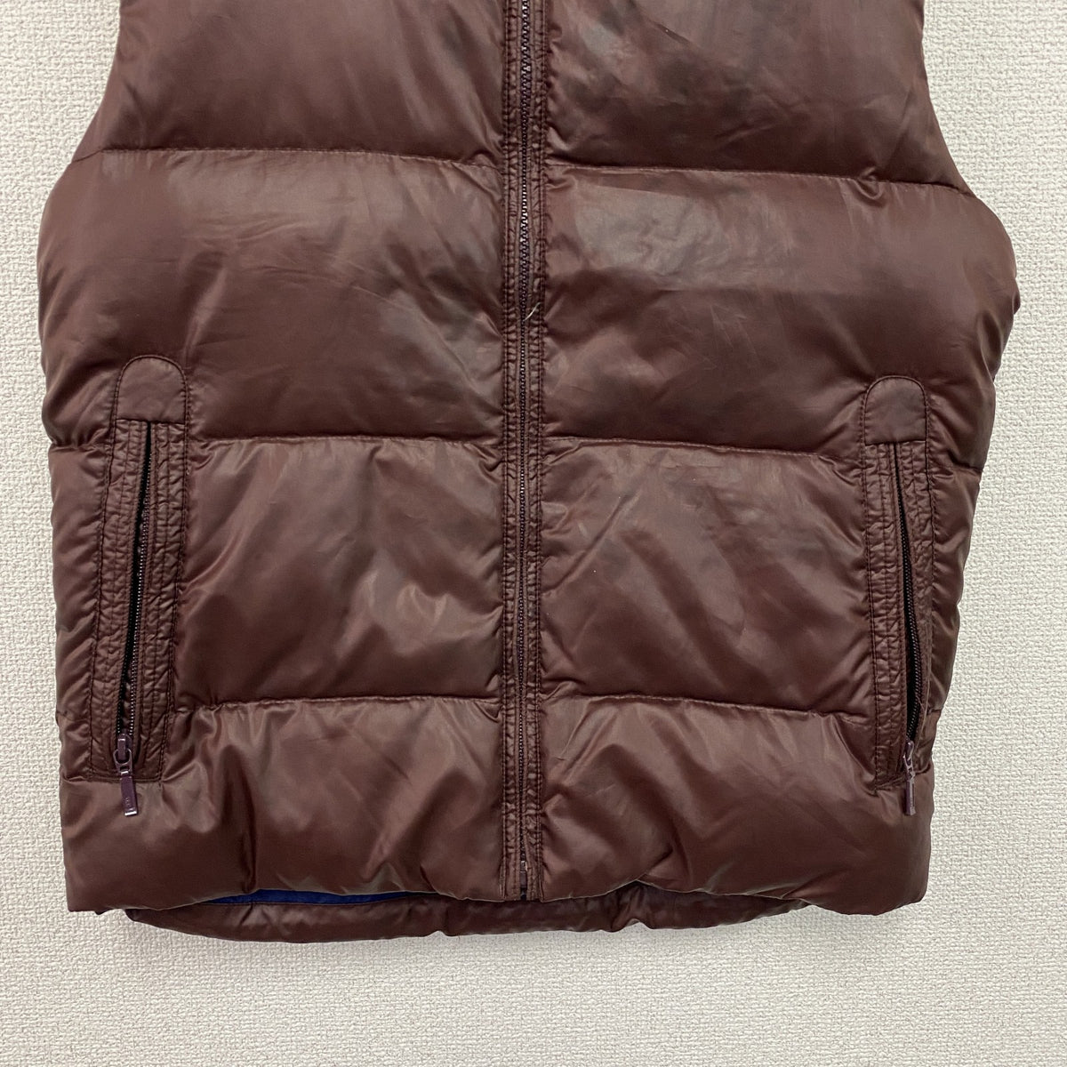 UNIQLO　ユニクロ　ダウンベスト　ダウン90％　ボルドー　Sサイズ　古着