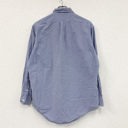 Polo by Ralph Lauren　ポロバイラルフローレン　長袖ボタンダウンシャツ　ギンガムチェック　青　Lサイズ