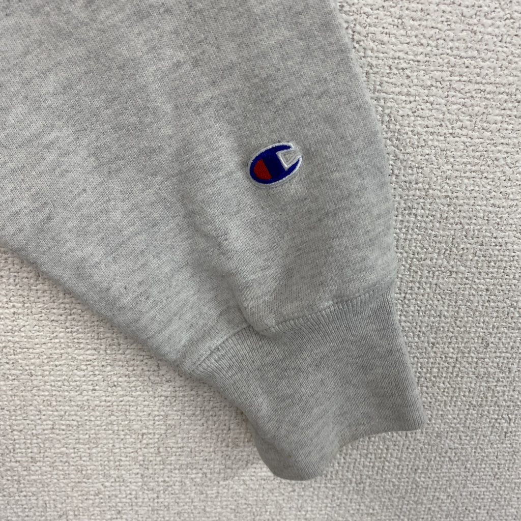 Champion　チャンピオン　リバースウィーブ　スウェット/トレーナー　3連プリント　灰色　霜降りグレー　Mサイズ　古着